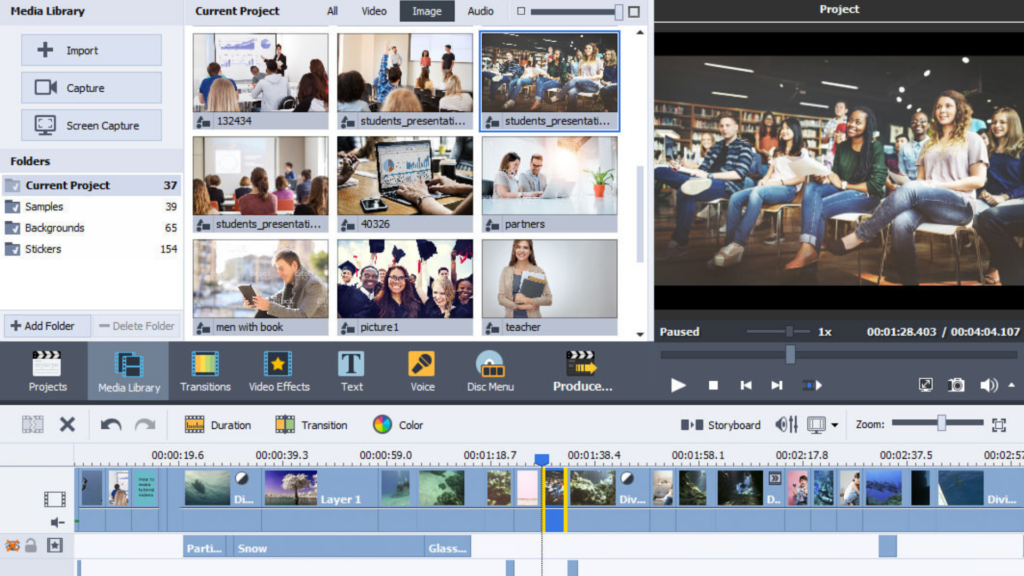 A Screenshot from the AVS Video Editor application